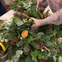 Load image into Gallery viewer, Christmas Wreath Workshops at Bits and Buds | 7pm start time | 6 available dates