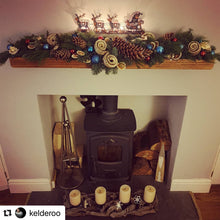 Load image into Gallery viewer, Christmas Garland by the Metre | Fresh foliage | Decorated