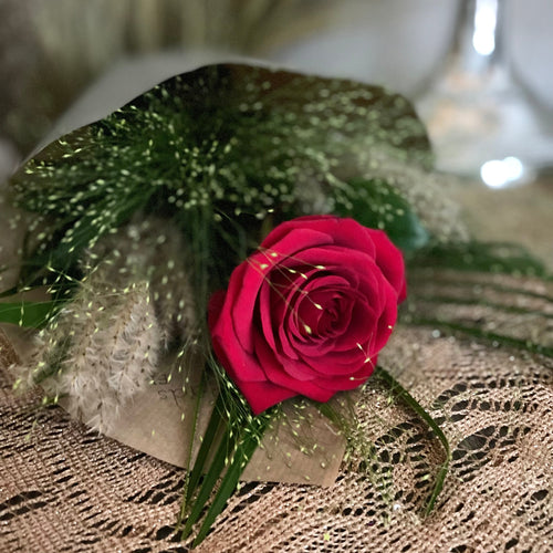 romantic gesture single red roses year of roses flower subscription from bits and buds leighton buzzard